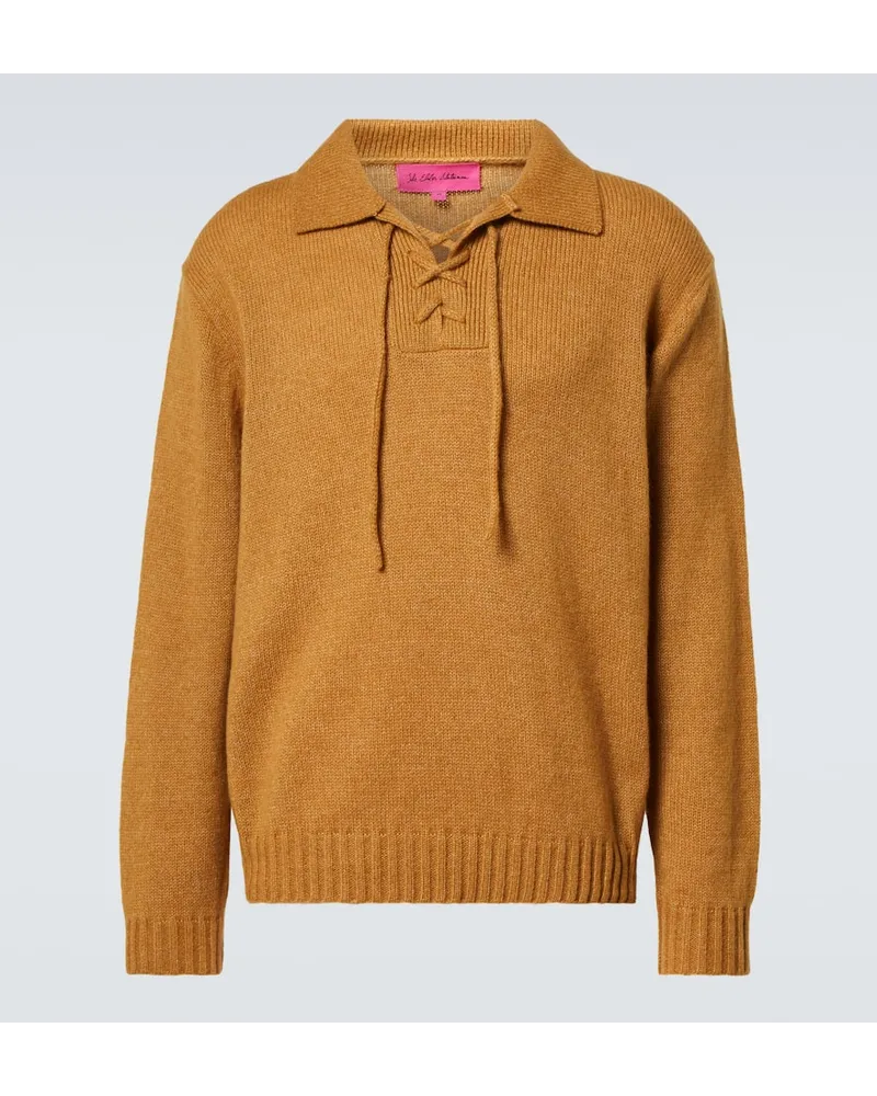 The Elder Statesman Pullover aus Kaschmir und Baumwolle Braun