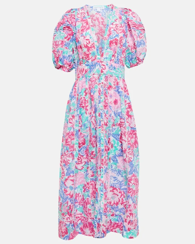 Poupette St Barth Midikleid Reine Multicolor