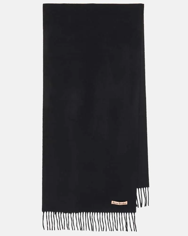 Acne Studios Schal Canada Narrow aus Kaschmir Schwarz