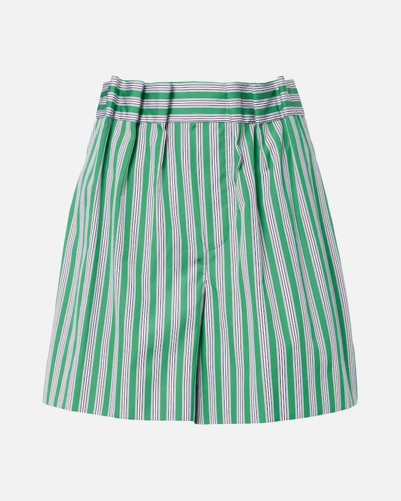 Loewe Shorts aus Baumwollpopeline Grün