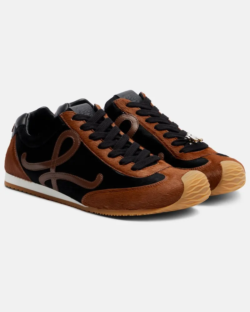 Loewe Sneakers Ballet Runner 2.0 aus Kalbshaar Braun