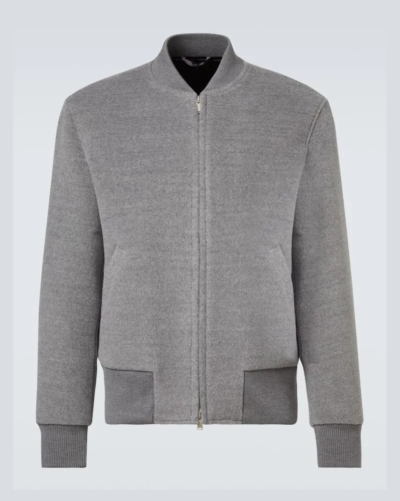 LARDINI Jacke aus Schurwolle Grau