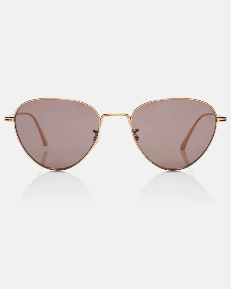 KHAITE X Oliver Peoples Aviator-Sonnenbrille Braun