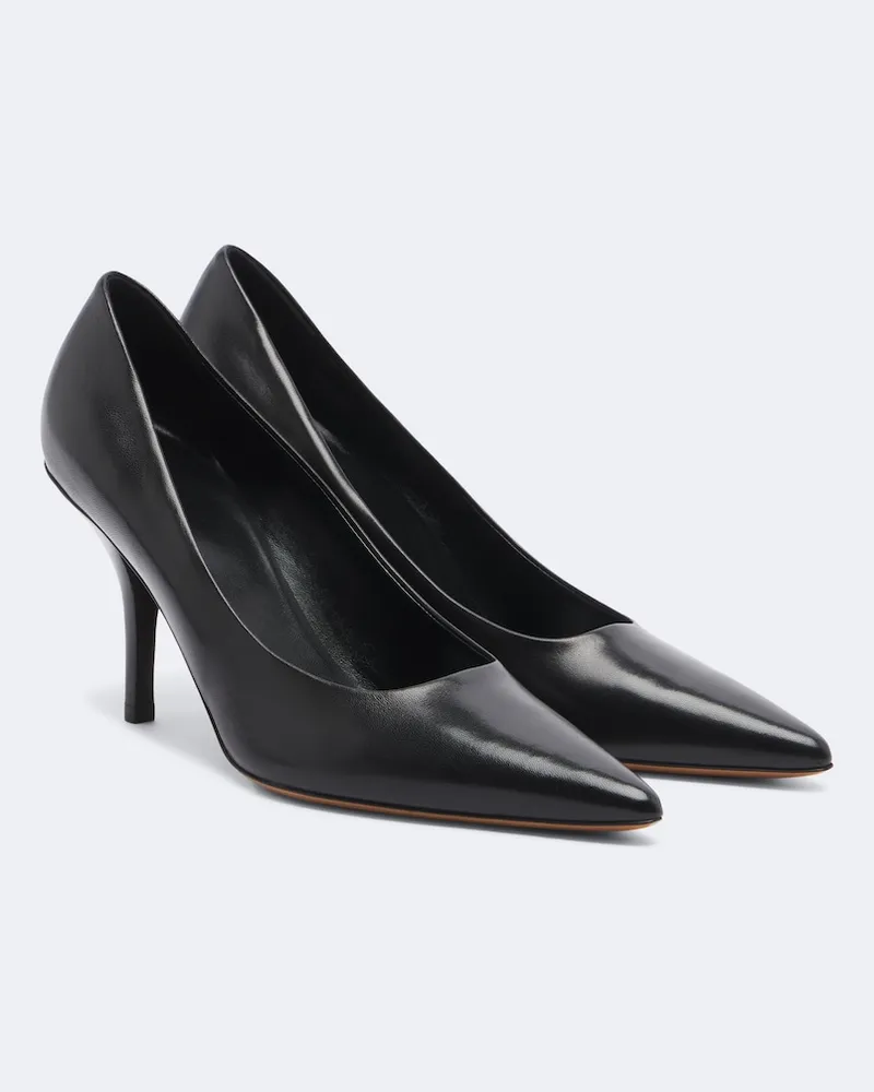 The Row Pumps Rita aus Leder Schwarz