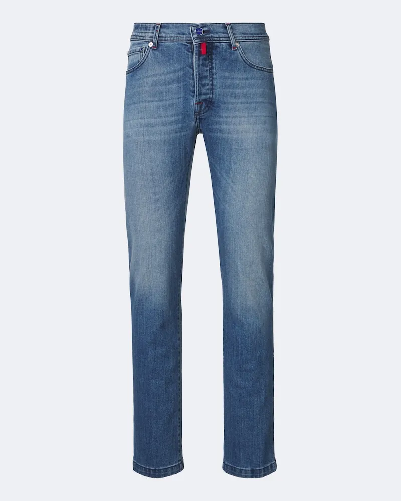 Kiton Slim Jeans Blau
