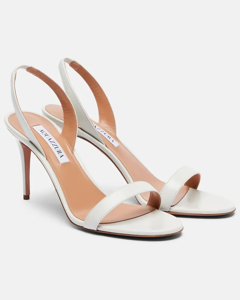 Aquazzura Sandalen aus Leder Weiß
