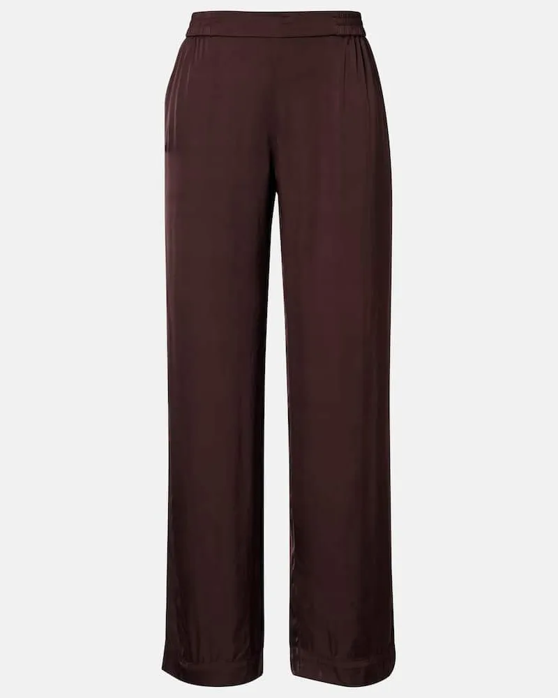 Velvet Weite Hose Larkin Braun