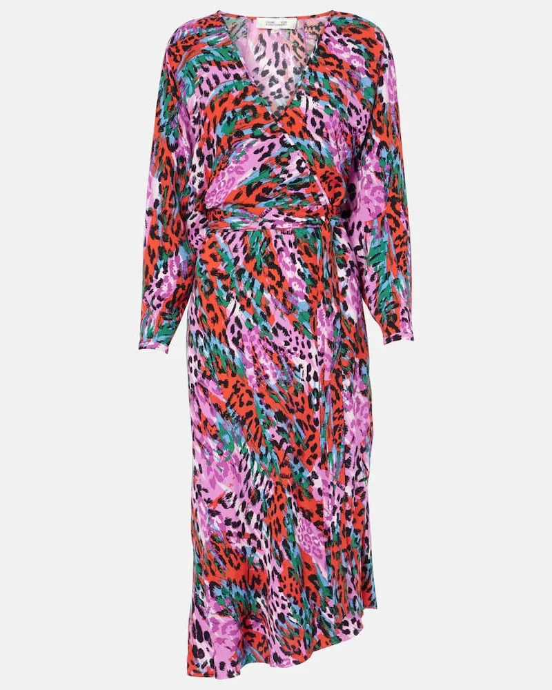 Diane von Furstenberg Bedrucktes Midikleid Eloise Multicolor