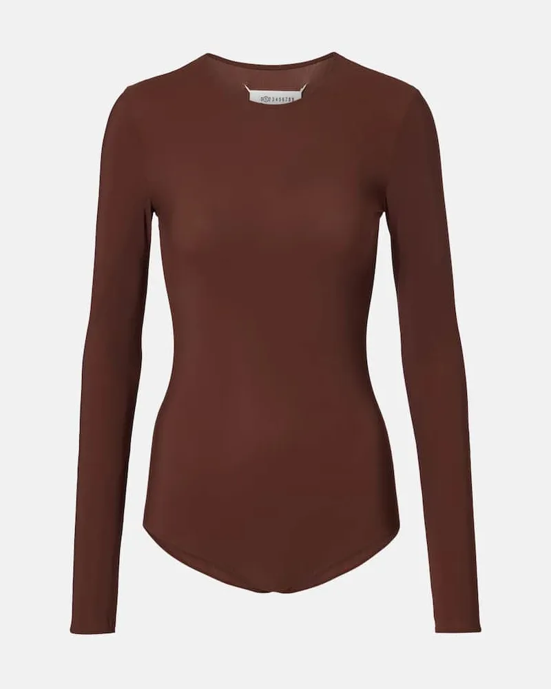 Maison Margiela Body aus Jersey Braun