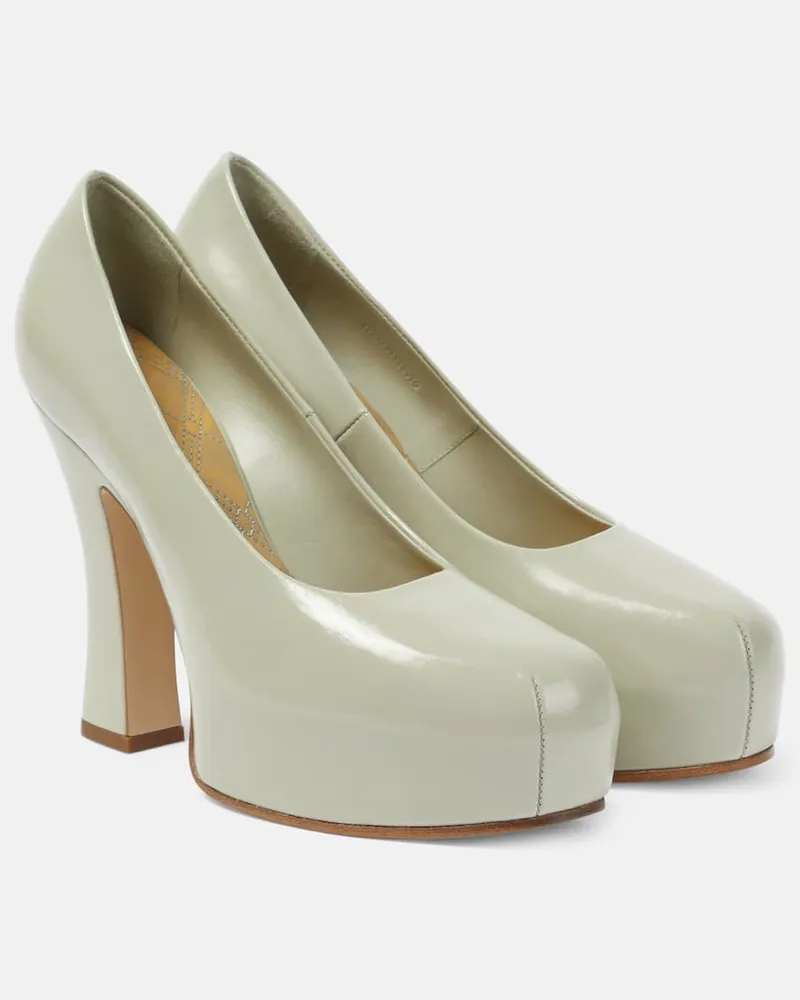 Burberry Plateau-Pumps 130 aus Leder Neutral