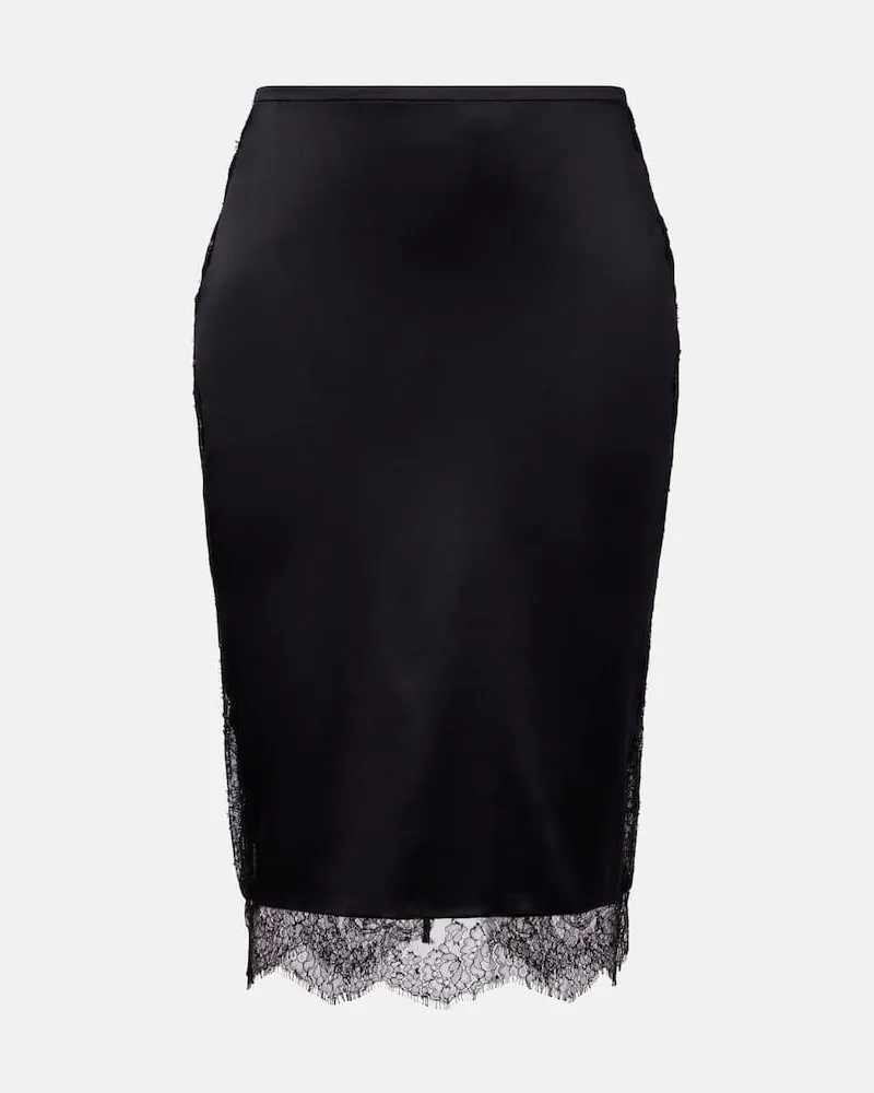Tom Ford Bleistiftrock aus Crêpe Schwarz