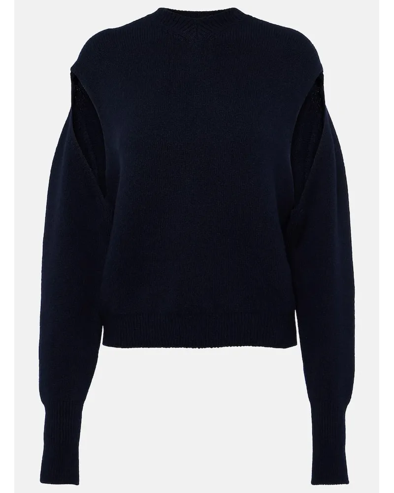 Ferragamo Pullover aus einem Kaschmirgemisch Blau