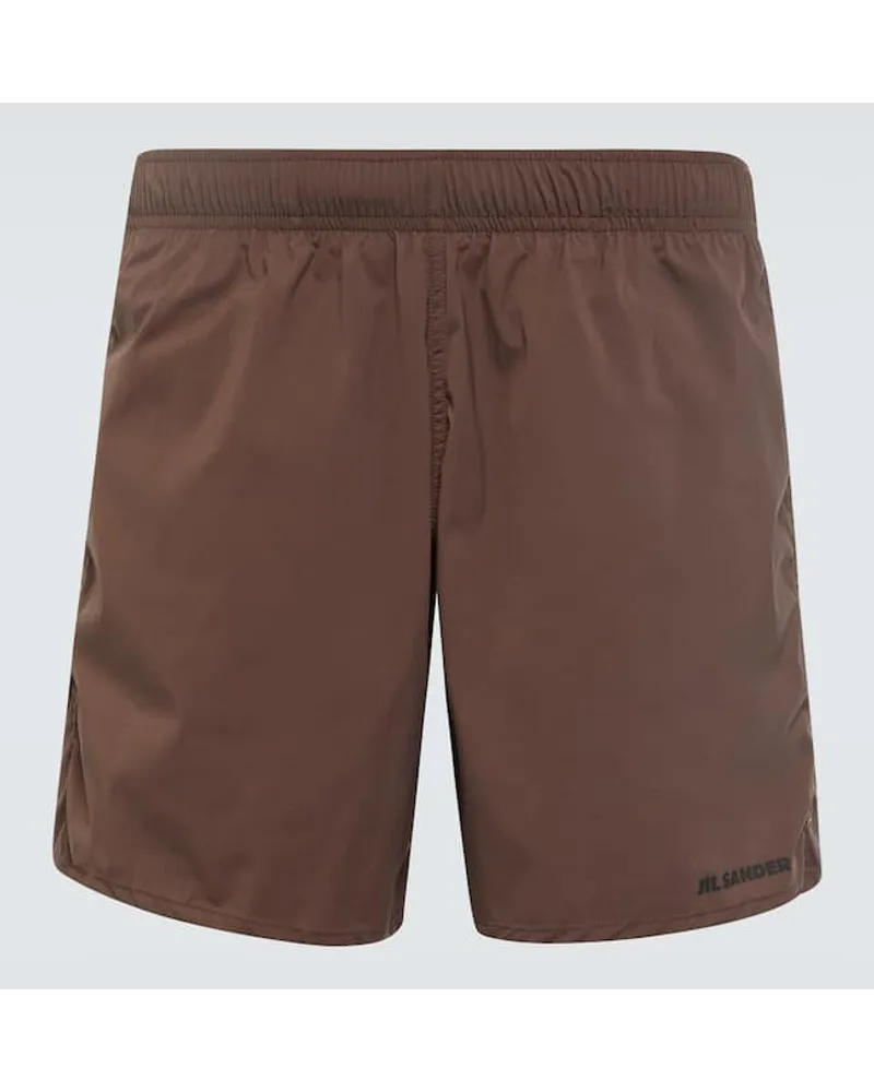 Jil Sander Badeshorts Braun
