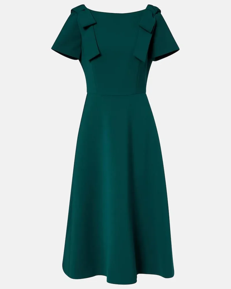 Carolina Herrera New York Midikleid aus Crêpe Grün