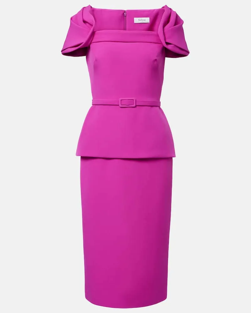 Safiyaa Midikleid Violett