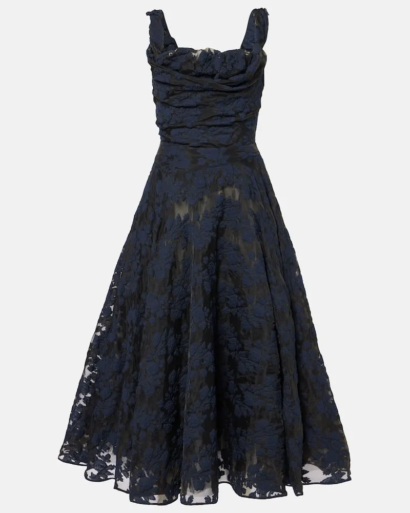 Vivienne Westwood Maxikleid Chichi aus einem Baumwollgemisch Schwarz