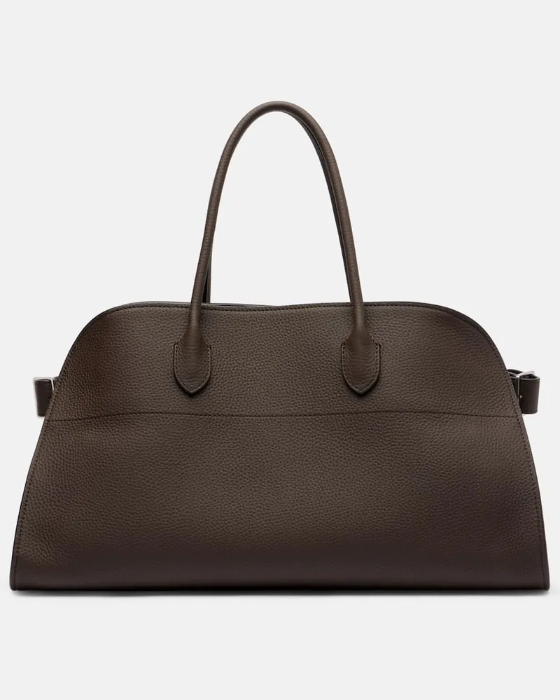 The Row Tote Bag Margaux Medium aus Leder Braun
