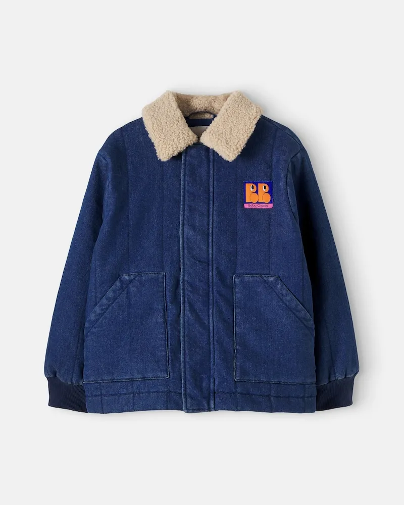 BOBO CHOSES Jacke mit Teddyfleece Blau