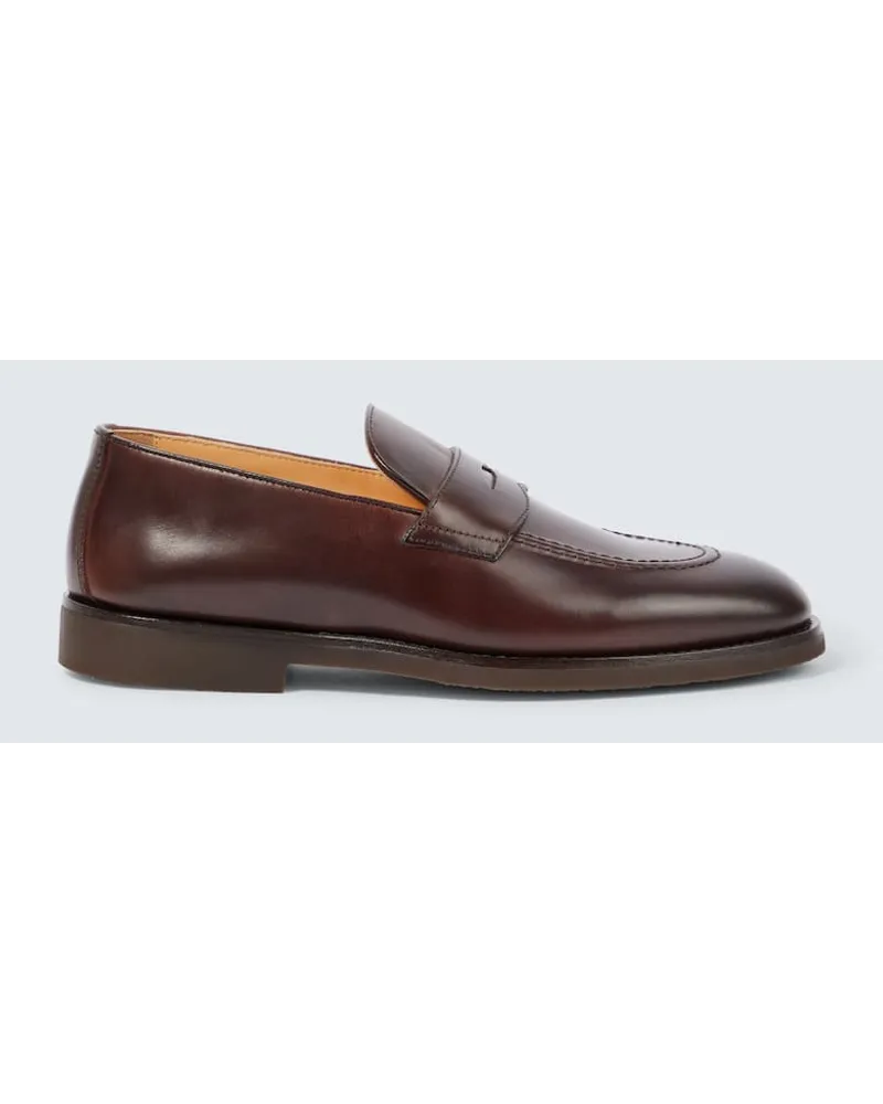 Brunello Cucinelli Loafers aus Leder Braun