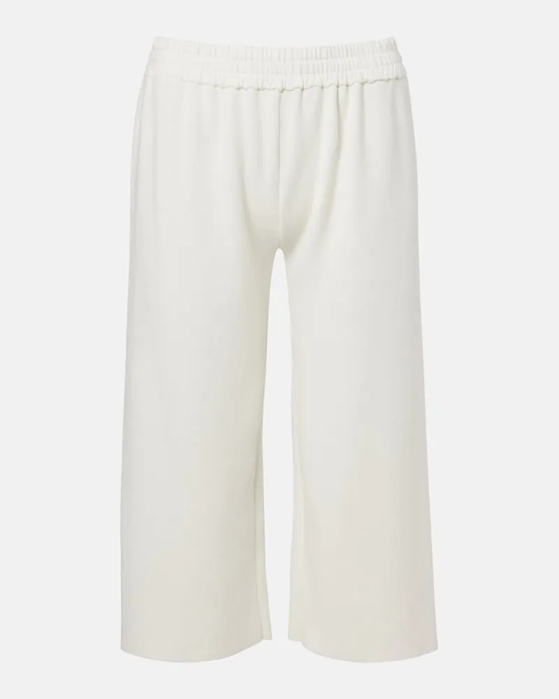 The Row Cropped-Jogginghose Ozias aus Baumwolle und Seide Weiß