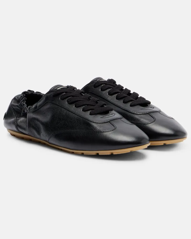 Saint Laurent Sneakers Louis aus Leder Schwarz