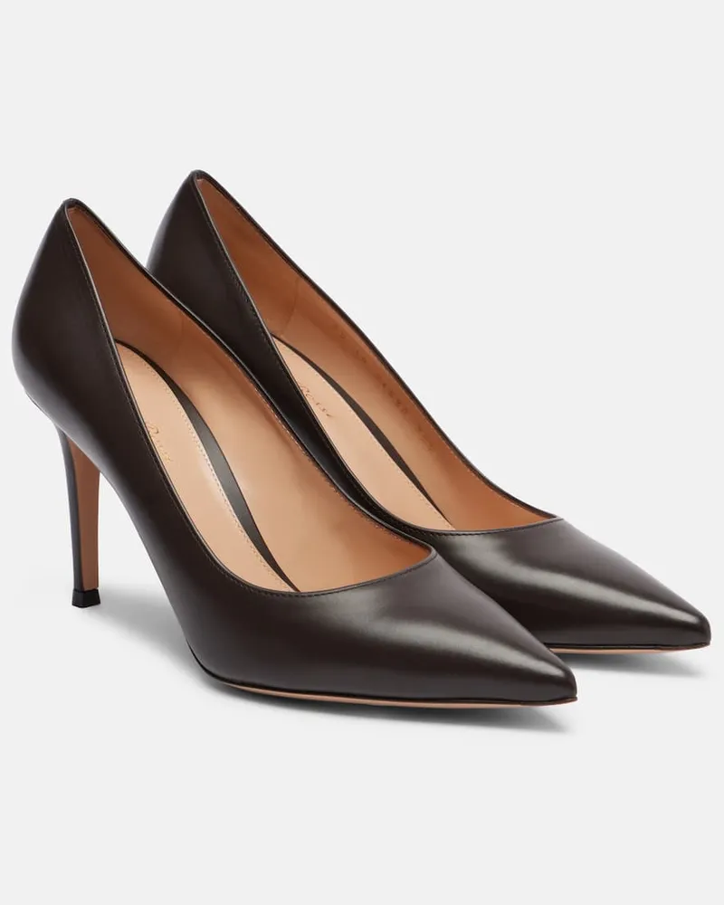 Gianvito Rossi Pumps Gianvito 85 aus Leder Braun