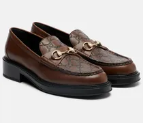 Loafers Gucci Horsebit GG aus Leder