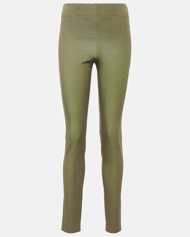 Joseph Mid-Rise Leggings aus Gabardine Grün