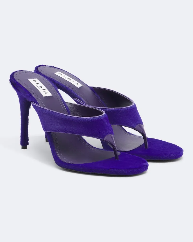 Alaïa Alaïa Zehensandalen Infra aus Leder Violett