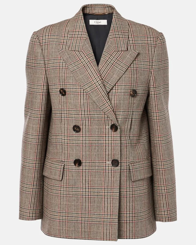 Chloé Chloé Blazer aus einem Wollgemisch Braun