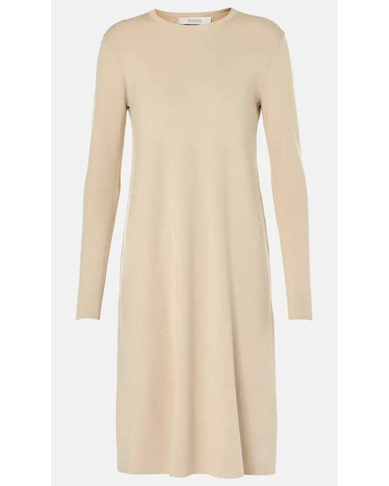 Max Mara Leisure Minikleid aus Strick Nude