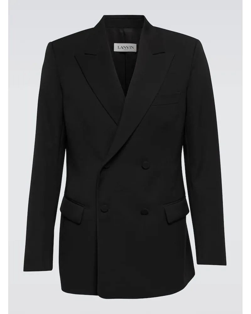 Lanvin Blazer aus Wolle Schwarz