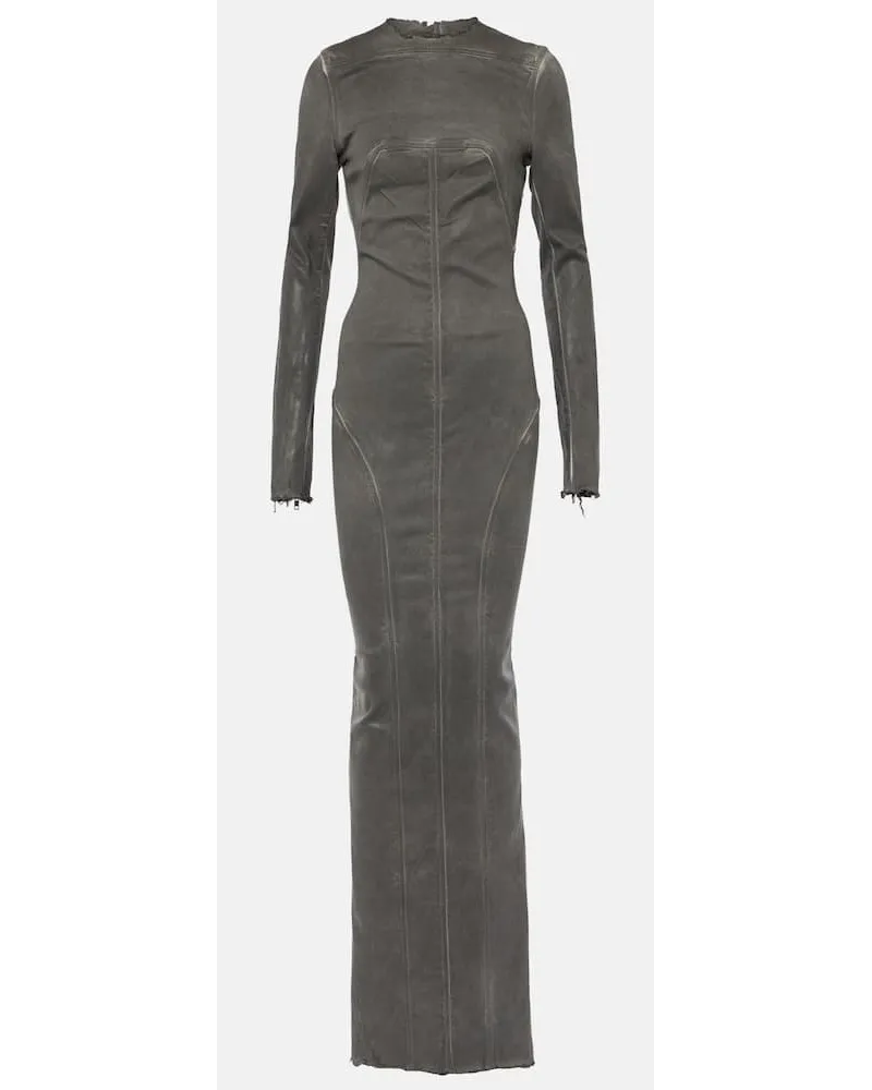 Rick Owens Robe aus Denim Grau