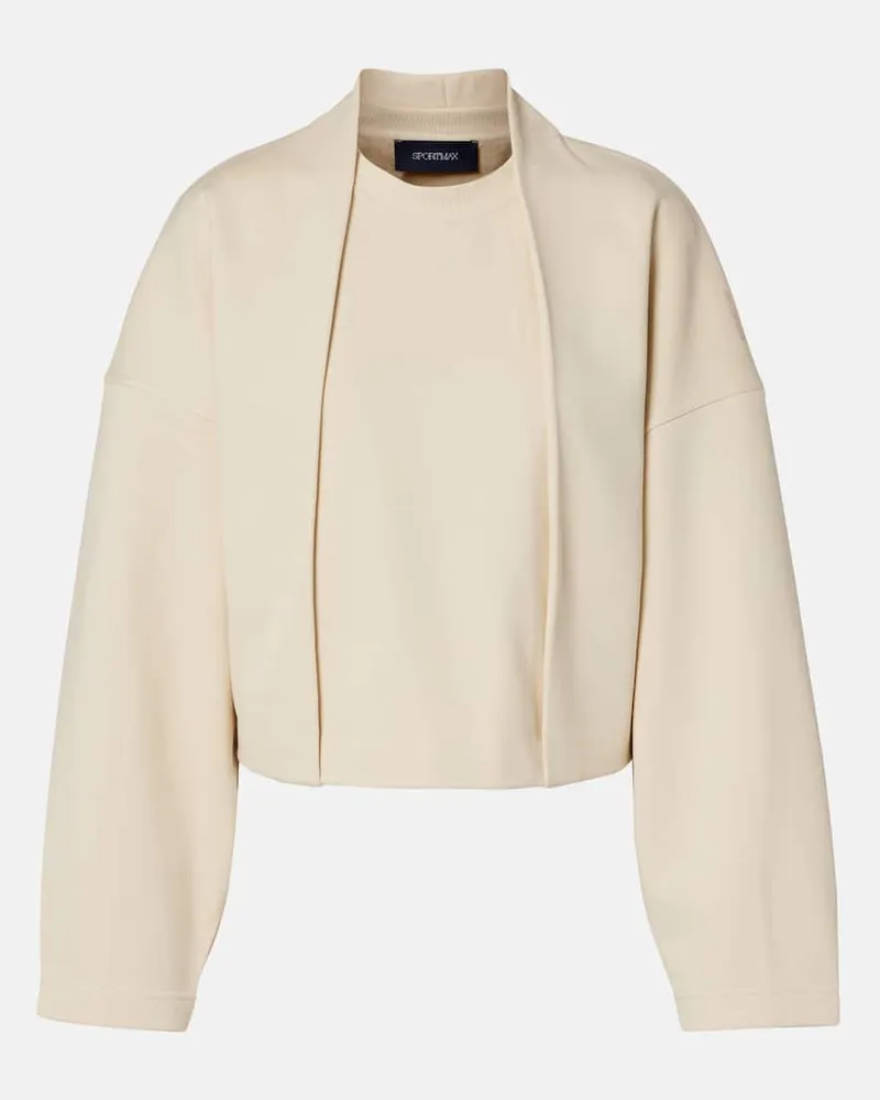 SPORTMAX Sweatshirt Minnie aus Jersey Weiß