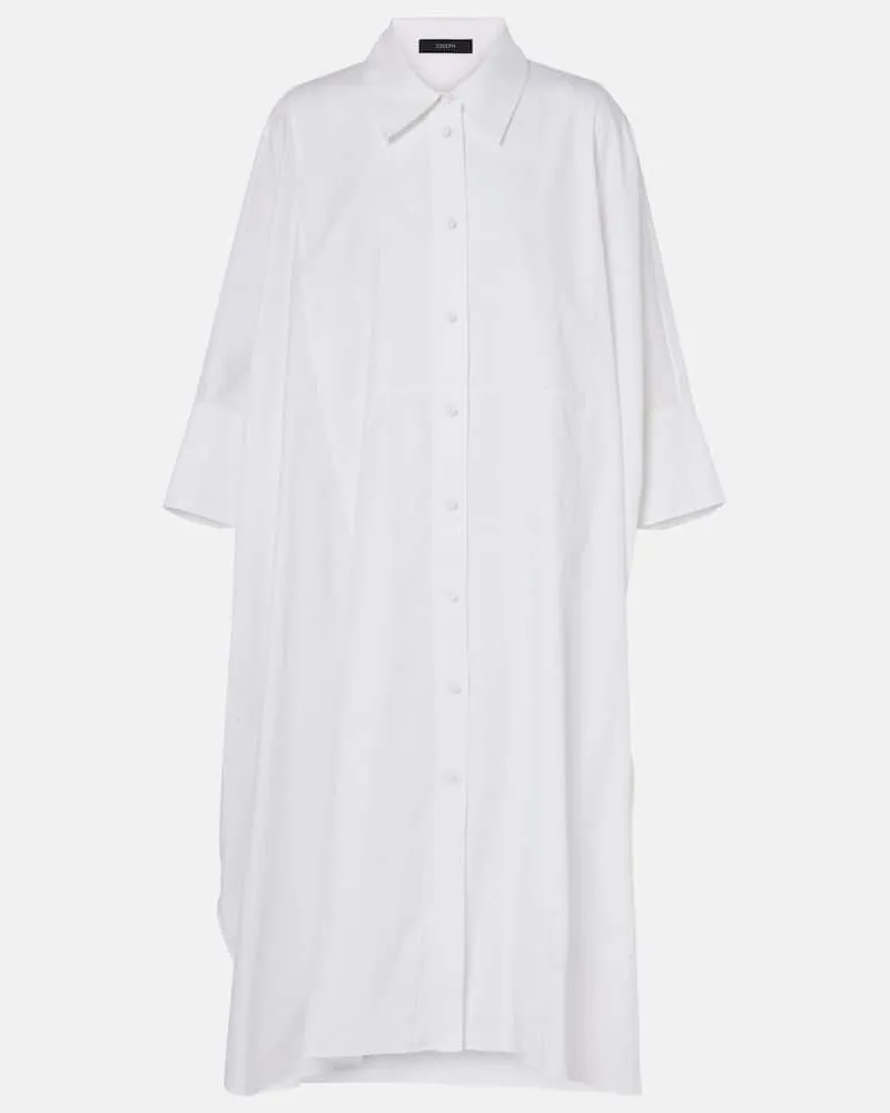 Joseph Hemdblusenkleid Dania aus Baumwollpopeline Weiß