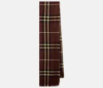 Schal Burberry Check aus Wolle und Seide