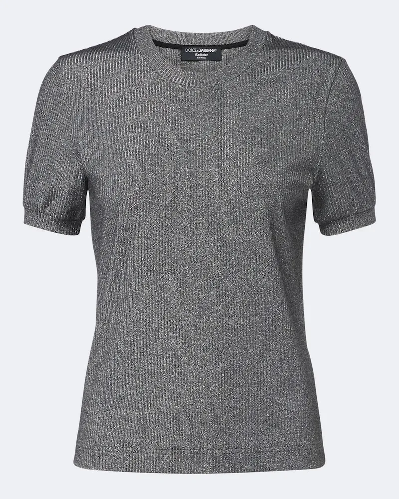 Dolce & Gabbana Top aus Strick Grau