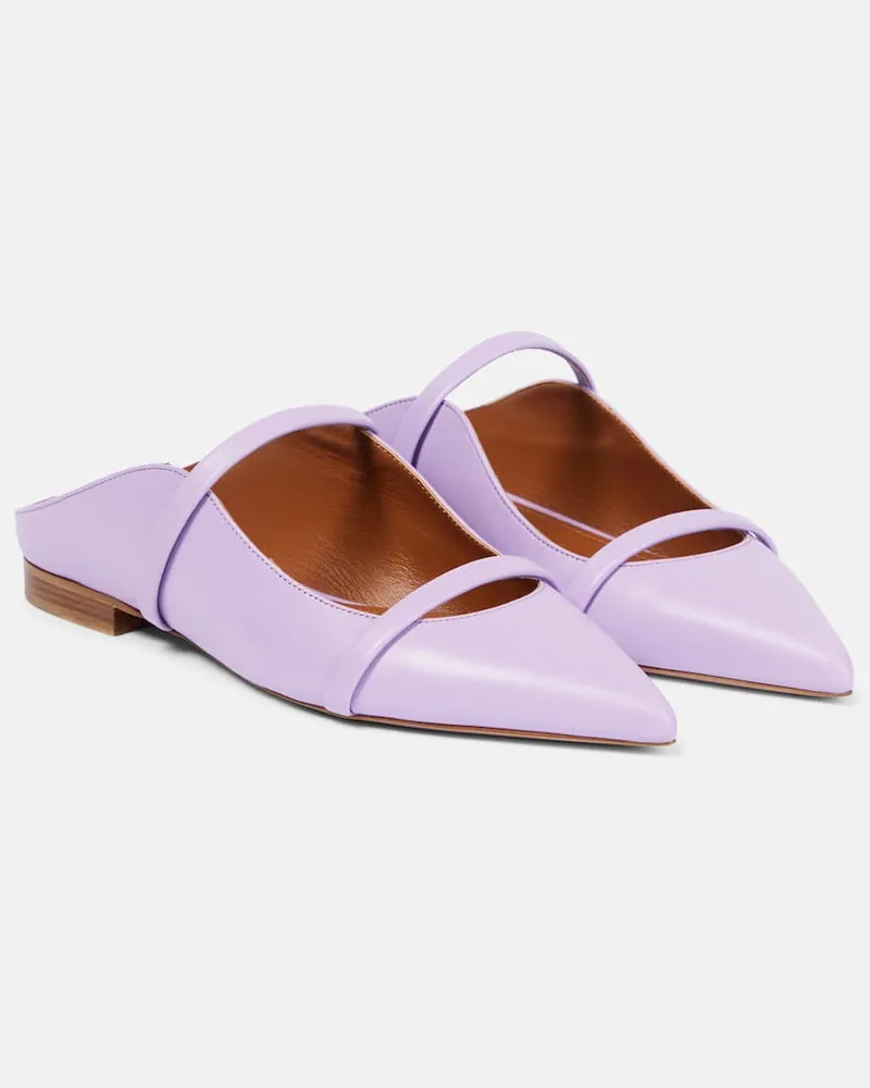 Malone Souliers Slippers Maureen aus Leder Violett