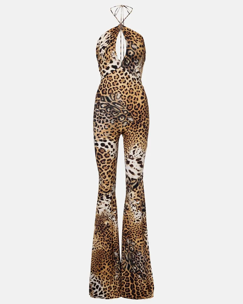 Roberto Cavalli Jumpsuit aus Jersey Multicolor