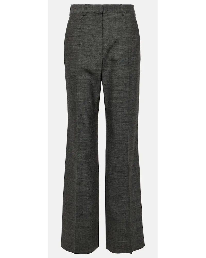 The Row Gerade Hose Gandal aus Twill Grau