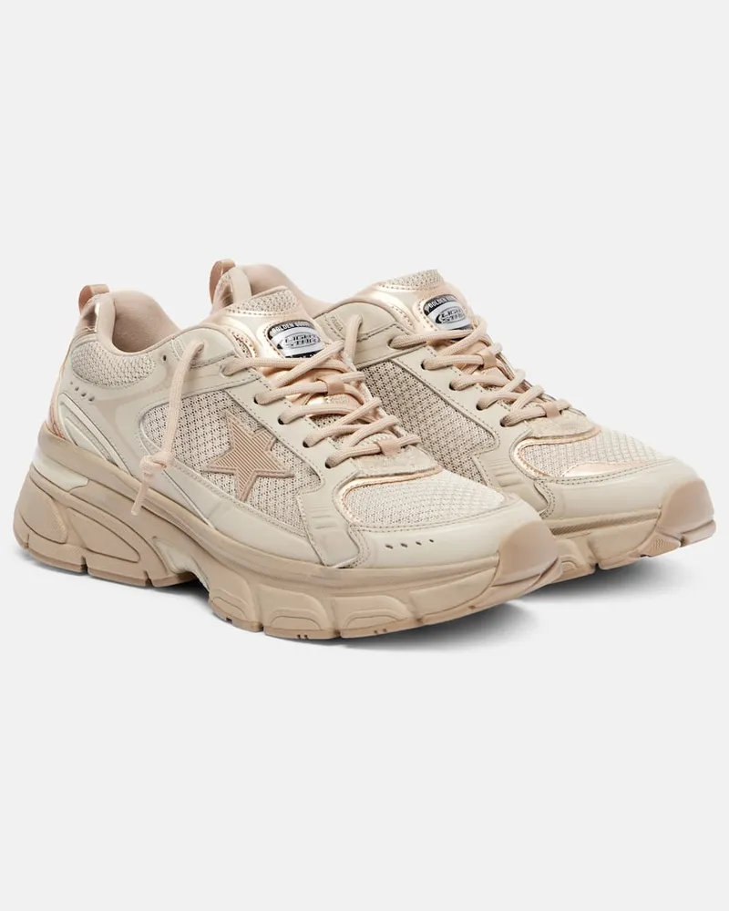 Golden Goose Sneakers Lightstar mit Leder Beige