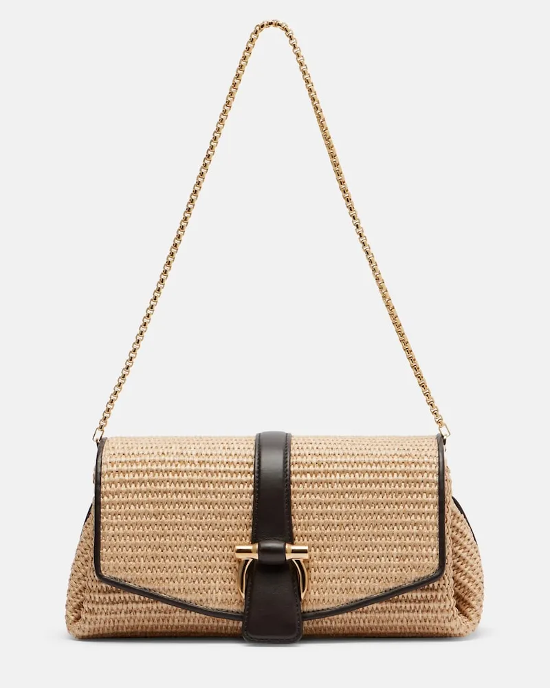 Ferragamo Schultertasche Ferragamo Mia Small Beige