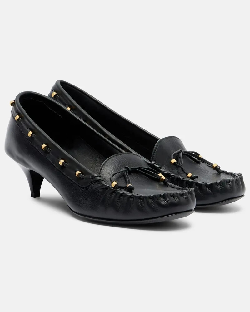 KHAITE Pumps Milly 45 aus Leder Schwarz