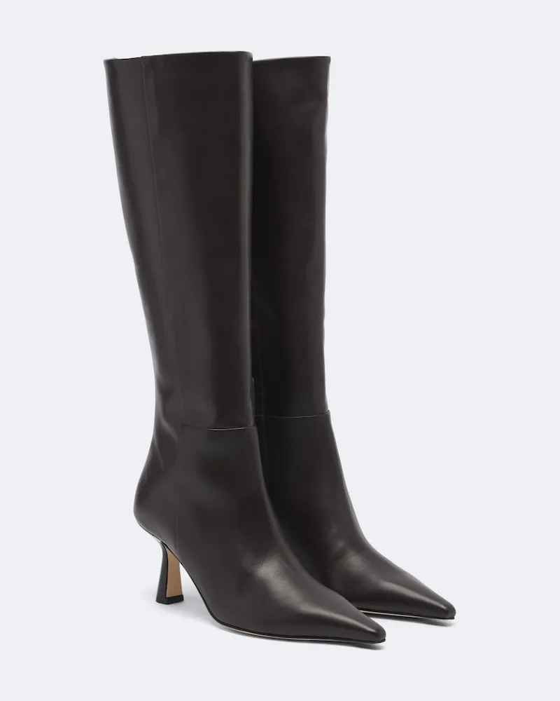 aeyde Stiefel Vina aus Leder Braun