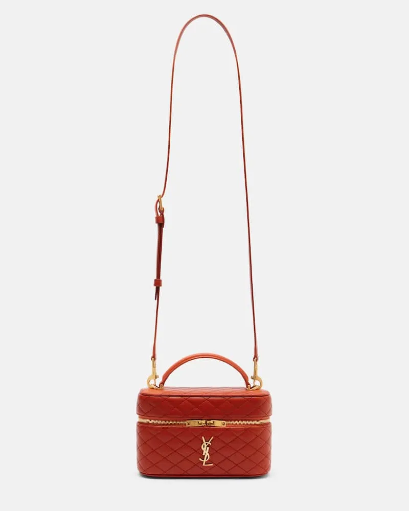 Saint Laurent Schultertasche Gaby aus Leder Orange