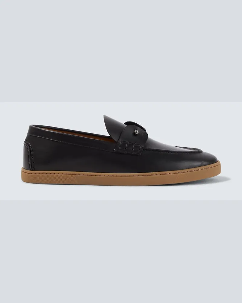 Christian Louboutin Slip-Ons Chambeliboat aus Leder Schwarz