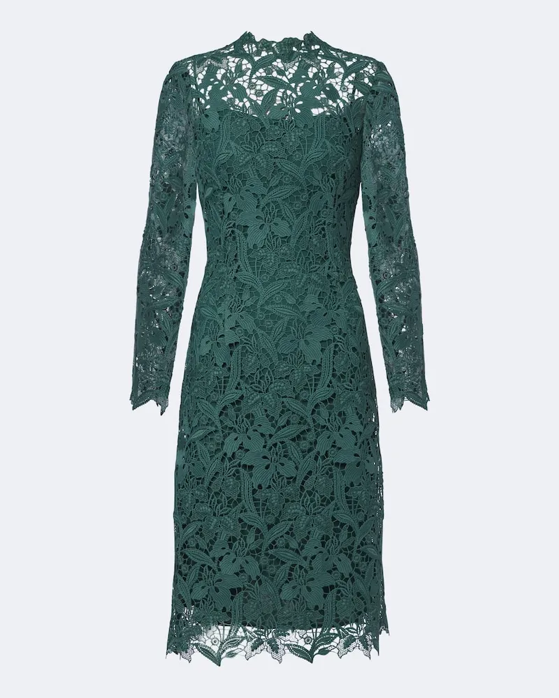 Monique Lhuillier Minikleid aus Spitze Grün
