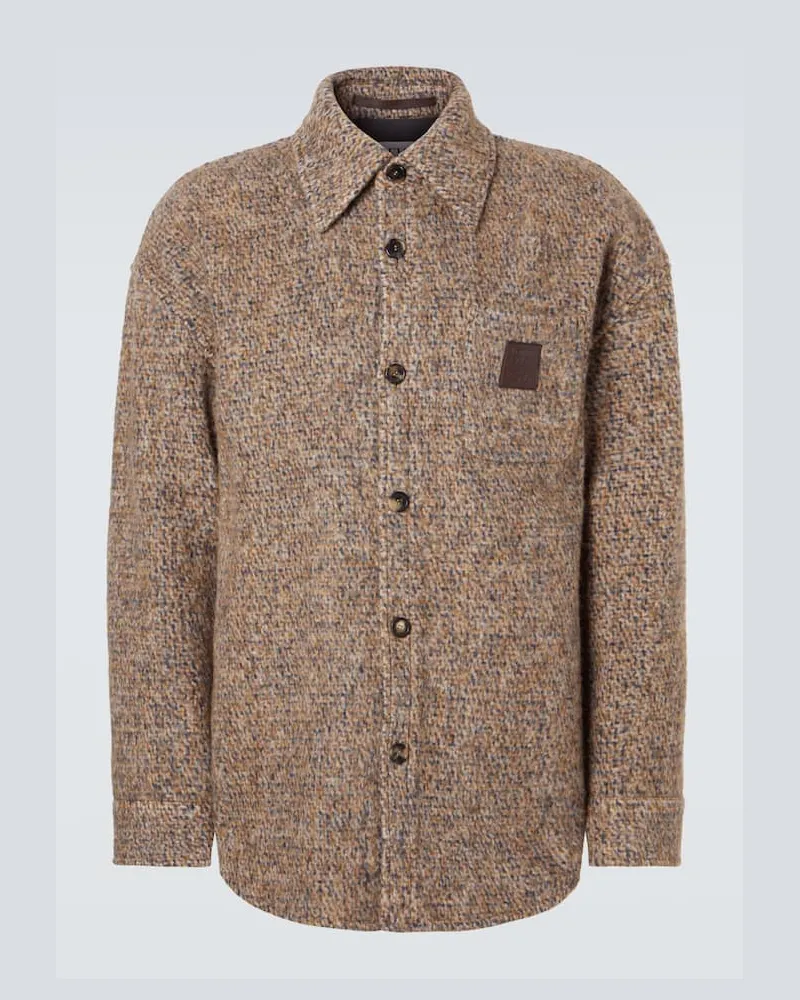 Loewe Hemdjacke Anagram aus einem Wollgemisch Multicolor