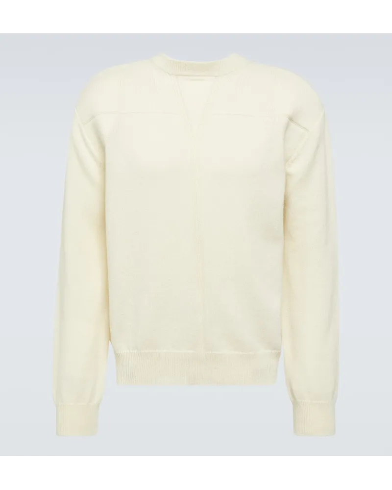 Jil Sander Pullover aus einem Wollgemisch Weiss