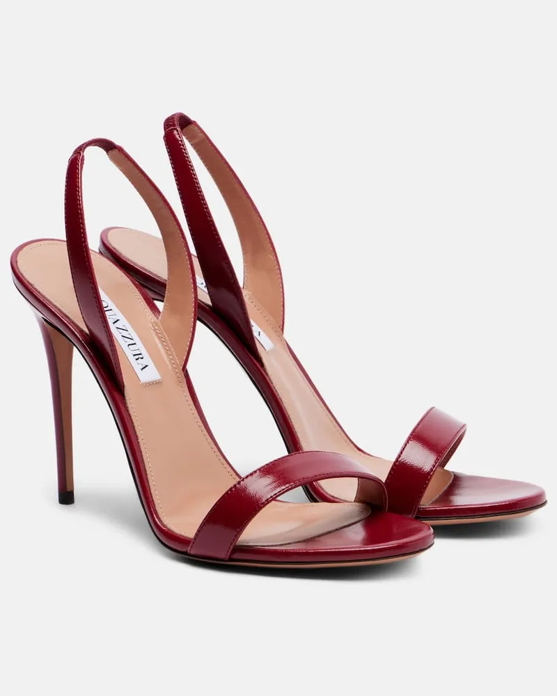 Aquazzura Sandalen So Nude 105 aus Leder Rot